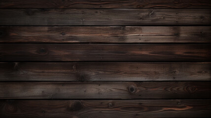 Canvas Print - Dark wooden texture and background.