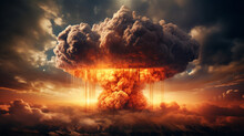 核爆発のキノコ雲GenerativeAI