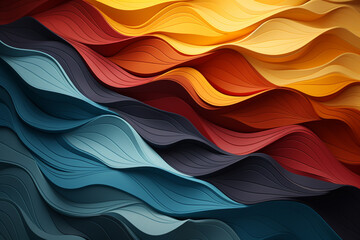 Poster - Beautiful abstract geometric landscape mountain . 