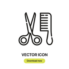 Fototapete - Grooming icon vector. Linear-style sign for mobile concept and web design.Grooming symbol illustration. Pixel vector graphics - Vector.