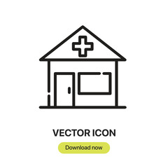 Fototapete - Veterinarian icon vector. Linear-style sign for mobile concept and web design. Veterinarian symbol illustration. Pixel vector graphics - Vector.