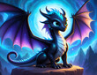 cute fantasy night fury dragon