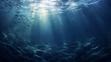 Fototapeta Łazienka - Underwater ocean background