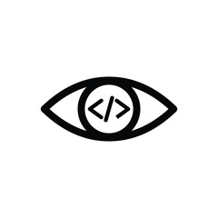 it developer icon vector coder icon 