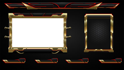 The black, red and gold Viper overlay! Features a desktop or face cam viewing area, four recent events, and four social media or command panels . The hi-tech look and feel will 