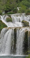 Sticker - Waterfall, Krka Natural Park, Near Sibenik in Damaltia, Croatia