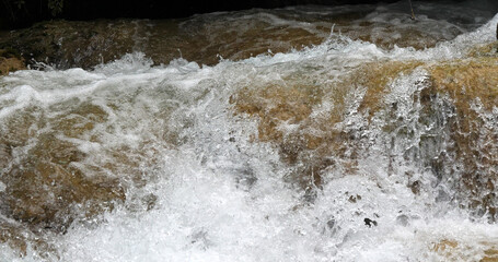 Sticker - Waterfall, River, Krka Natural Park, Near Sibenik in Damaltia, Croatia