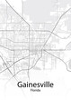 Gainesville Florida minimalist map