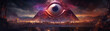 The All-Seeing Eye: Extremely Colorful and Dynamic, Perfect for Screensavers and Desktop Backgrounds, Volumetric Lighting