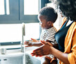 © Lumos sp - child mother hand hygiene family water clean care washing boy son soap woman bathroom together health female little healthy sink home routine morning parent cleaning kid