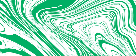 Sticker - Vector Dark green marble acrylic swirl seamless pattern and liquid, marble, fluid, ink, pattern green and white color Transparent background