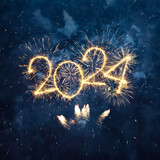 Fototapeta  - Happy New Year 2024
