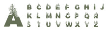 Wildnesss Word Made From Outdoor Wilderness Treetop Lettering