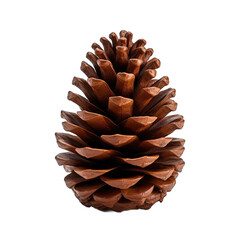 Wall Mural - Swiss pine cone isolated on transparent background