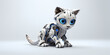 Cat AI robot futuristic cats technology pet feline companion artificial cats, generated ai