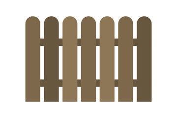 Wall Mural - Cartoon picket fence vector illustration