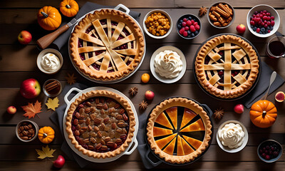 Wall Mural - Tasty pie to celebrate your holidays and under