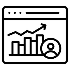 Canvas Print - Kpi Report Icon