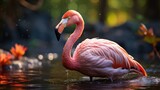 Fototapeta Panele - Flamingo, Background Image, Background For Banner, HD