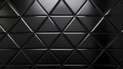 Polished Semigloss Wall Background with Triangular Black Block Tiles.