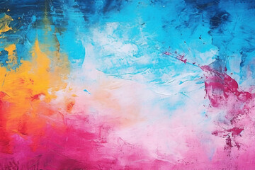  Hand-Painted Artwork with Vibrant Grunge Background, Perfect for Contemporary and Expressive Designs.