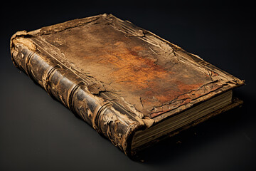 Canvas Print - A tattered, old book