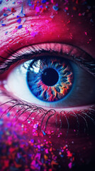 The All-Seeing Eye: Extremely Colorful and Dynamic, Perfect for Screensavers and Desktop Backgrounds, Volumetric Lighting
