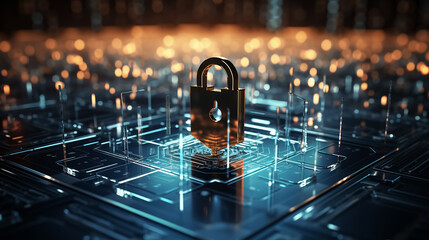Cyber Security Data Centr. Protection Business Technology Privacy concept. 