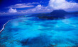 French Polynesia: Airshot from Bora Bora Island in the Pacific Ocean