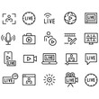 © med - Video and Live Icons vector design