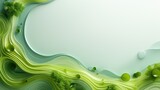 Banner con concepto de ecología y medio ambiente con espacio para texto. Generado por IA.