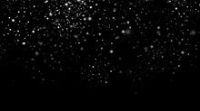 Snow On A Black Background. Snowflakes To Overlay. Abstract Black White Snow Texture On Black Background