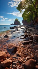 Wall Mural - beach at sunset