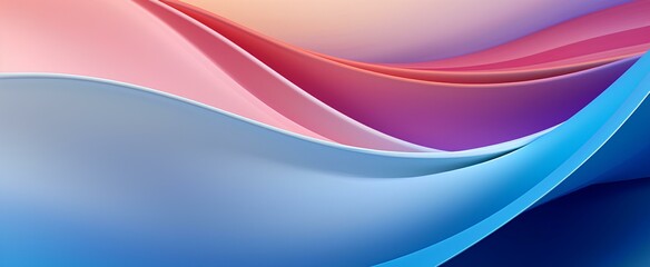 Wall Mural - Colorful gradient background with wave-like lines. generative AI