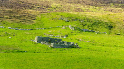 Sticker - Ruins of Stone Walls and Fortress