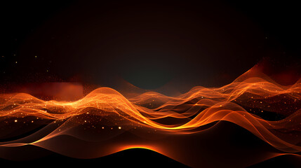 Abstract digital wave particle poster web page PPT background