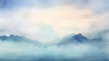 Fantasy watercolor abstract poster web page PPT background