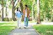 © Timeimage - Photo of young Asian couple at park