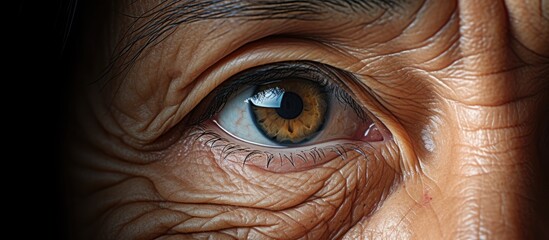 the old asian woman s eyes met the young man s as they both fell in love creating a caring and nurtu