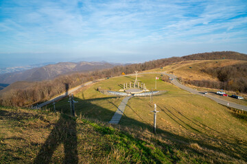  Famous Didgori battle monument with giant swards and sculptures. history