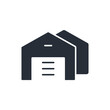 warehouse icon. vector.Editable stroke.linear style sign for use web design,logo.Symbol illustration.