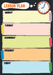 © blueringmedia - Colourful Abstract Lesson Plan Dashboard Design Template