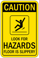 Wall Mural - Watch your step warning sign and labels