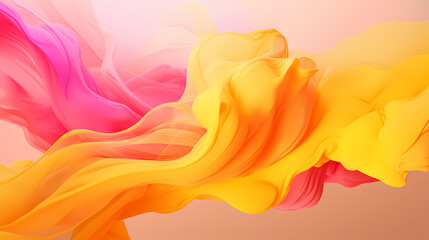 Orange yellow pink lines abstract poster web page PPT background