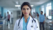 © PRASANNAPIX - young indian doctor standing at hospital