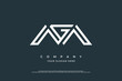 Initial Letter GM Logo or MG Logo Design Vector
