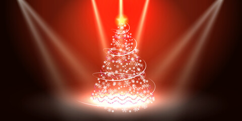 Wall Mural - Christmas　background
