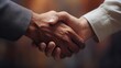 portrait of shaking hands on textured background, AI generated, background image