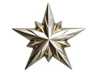 Wall Mural - silver star christmas tree topper.
