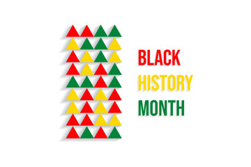 Wall Mural - Black history month card design